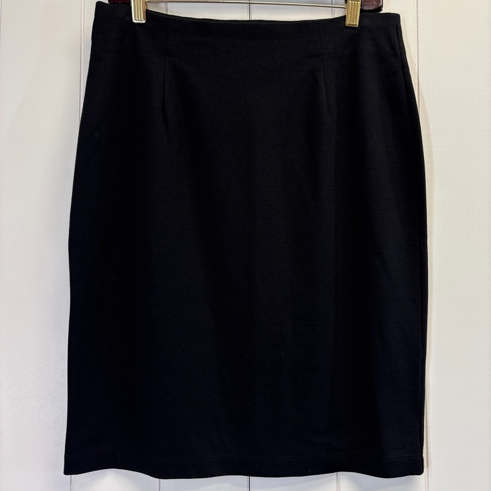 Eileen Fisher Womens Wardrobe Staple Classic Stretchy Skirt Size PM Minimalist